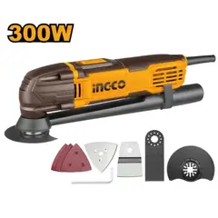 INGCO - Lijadora Cortadora Multifuncional Oscilante Indsutrial 300w + Accesorios