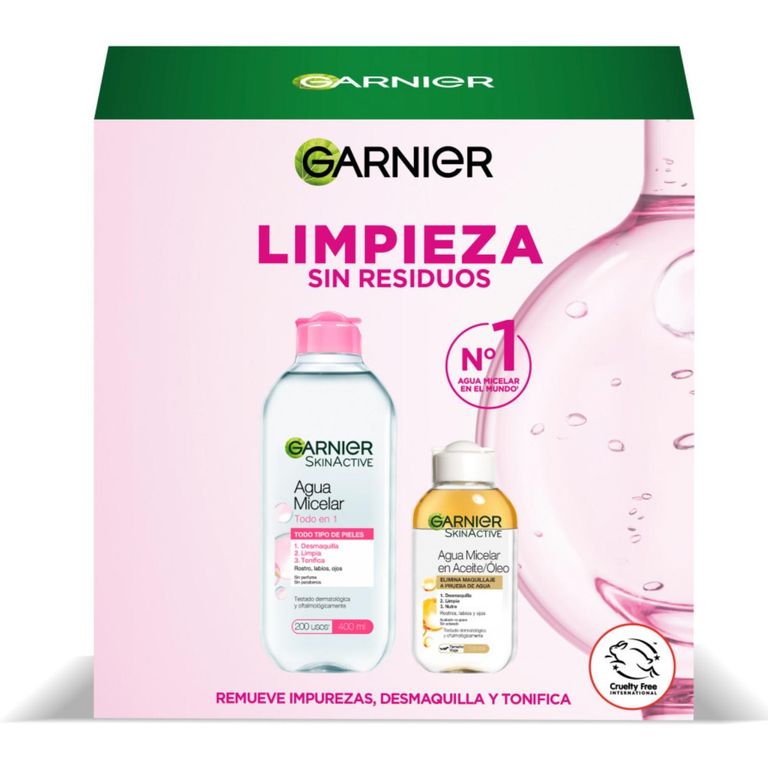Set Rutina De Limpieza Micelares Skin Active Skin Natural Face