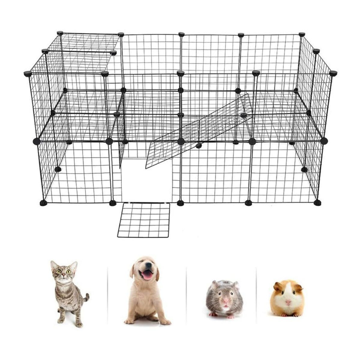 Corral Metálico Multifunciona Desmontable Para Mascota 36pcs, marca ATURE - Foto Principal