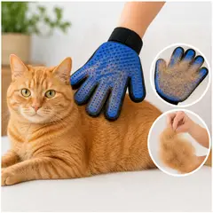 MOVI - Guante Cepillo Quitapelos para Mascotas Pack 2 guantes