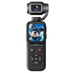 RENVMEXY - Cámara Giratoria HJD09 4K Grabación Zoom 16x Pantalla 1,69