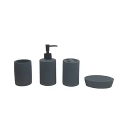 CHANTILLY - Set Ceramica Baño 4 Pcs Bacco Azul