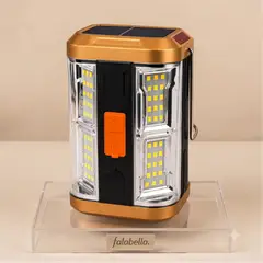 GENERICO - Lampara Solar Portatil Recargable LED Para Camping Emergencias Hogar Exterior USB 48 LED DVC
