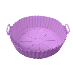 NOVYSTOR - Cesta Silicona Freidora Aire Bandeja Rosa Circular
