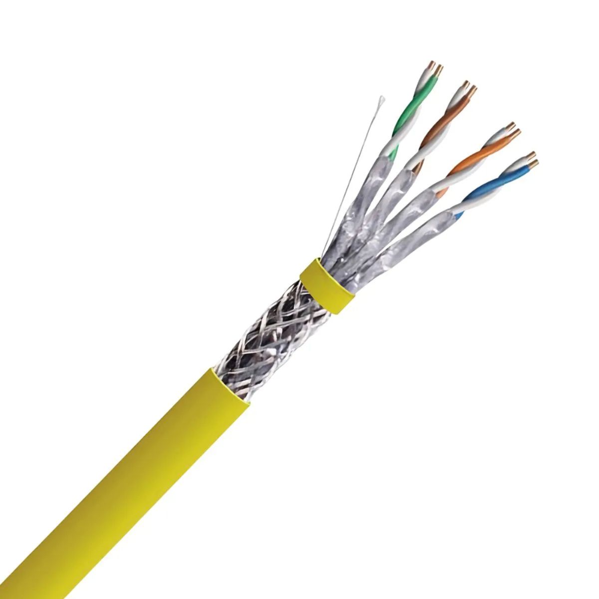 CROMPTON - Cable Sftp Cat7 23awg Amarillo Libre De Halógenos 10giga 600mhz -Precio X 305 Mt-