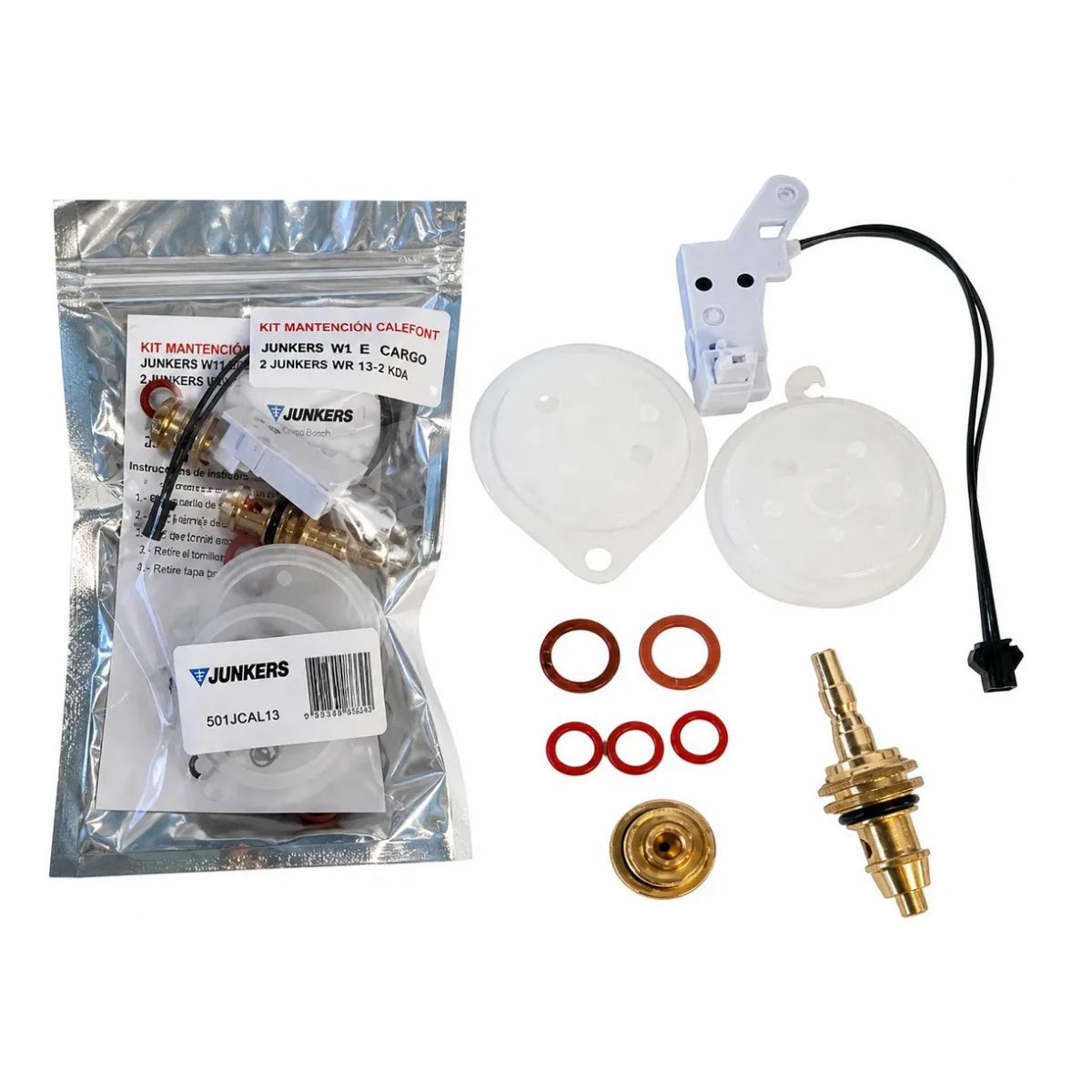 JUNKERS - Kit Mantención Calefont Junkers W11-16 2-b31 con microswitch