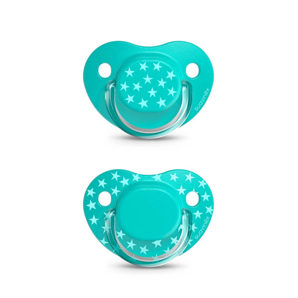 SUAVINEX - CHUPETES THE BASICS ANATOMICO SILICONA 6-18M VERDE