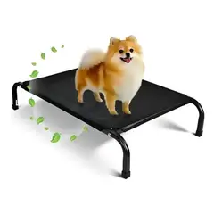 GENERICO - Cama Elevada Para Mascotas Perros Gatos Talla S Negro Talla S