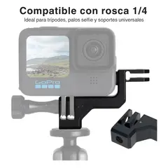 SHOOT - Adaptador Vertical de Aluminio para Cámaras de Acción