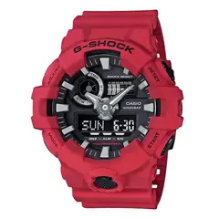 CASIO - RELOJ G-SHOCK GA-700-4ADR Análogo-Digital Táctico Rojo Hombre