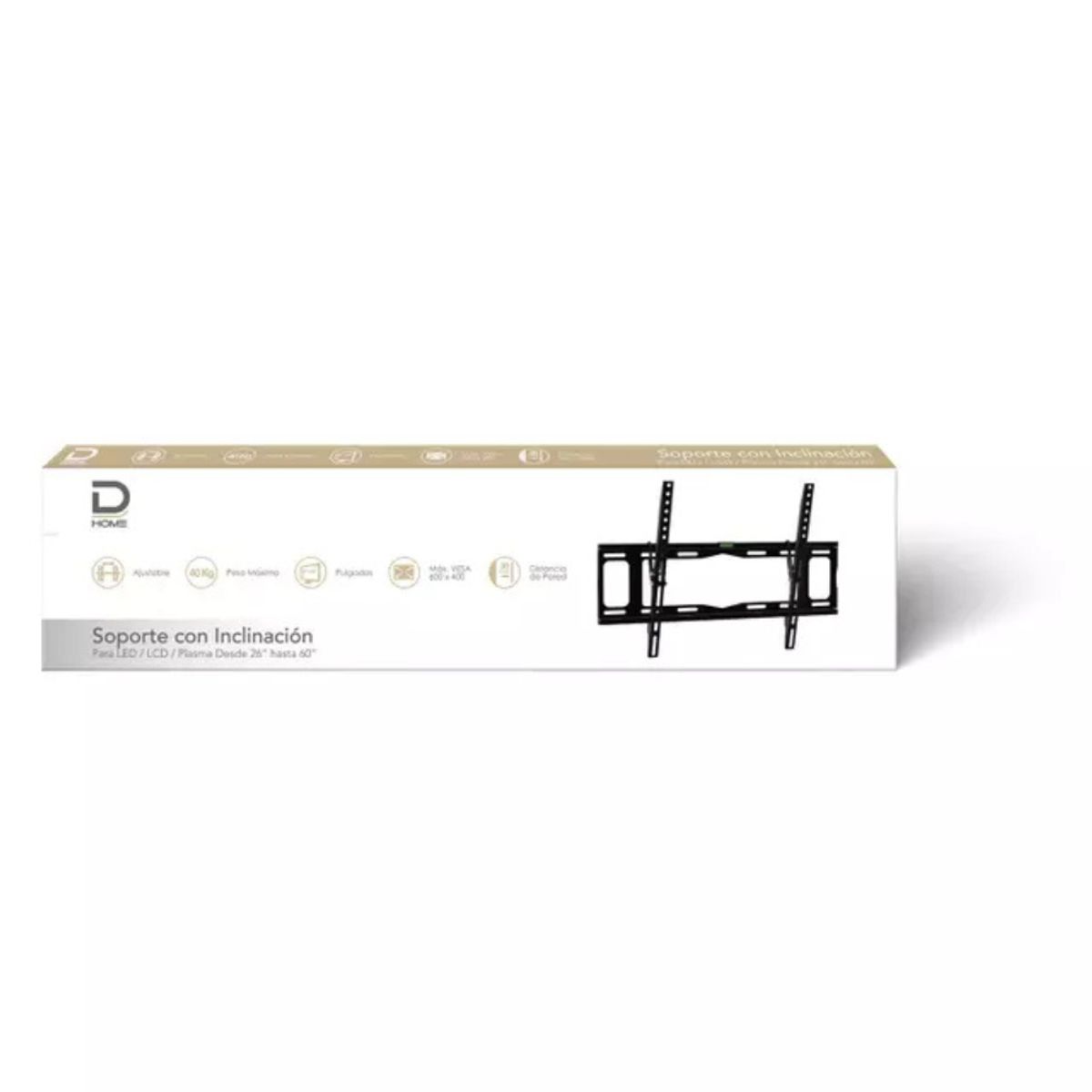 GENERICO - Soporte De Pared Para Tv D Home 26 A 60 Inclinable 40kg