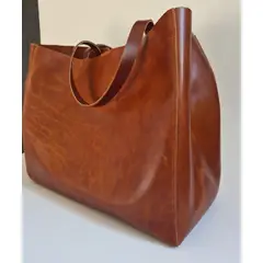 PEPA GONZALEZ - CARTERA TOTE CUERO CAMEL