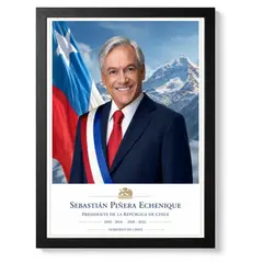 ELAB PROPIA - Cuadro Decorativo Presidentes Chile 40x30cm
