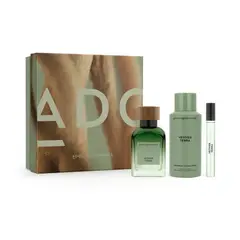 ADOLFO DOMINGUEZ - Set Perfume Vetiver Terra Hombre EDP 120 ml + 10 ml + Deo 150 ml