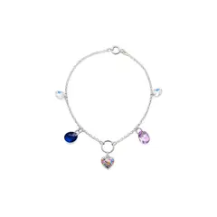 JOYAS MONTERO - Pulsera Amistad Plata 925 creado con cristales de Swarovski®