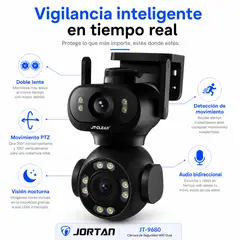 DOPA - Cámara Seguridad Wifi Doble Lente Ia Jortan Jt-9680 Ptz