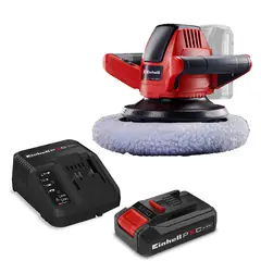 EINHELL - PULIDORA INALÁMBRICA 18V - 2500 RPM - 254 MM + BATERIA 2.5 AH + CARGADOR