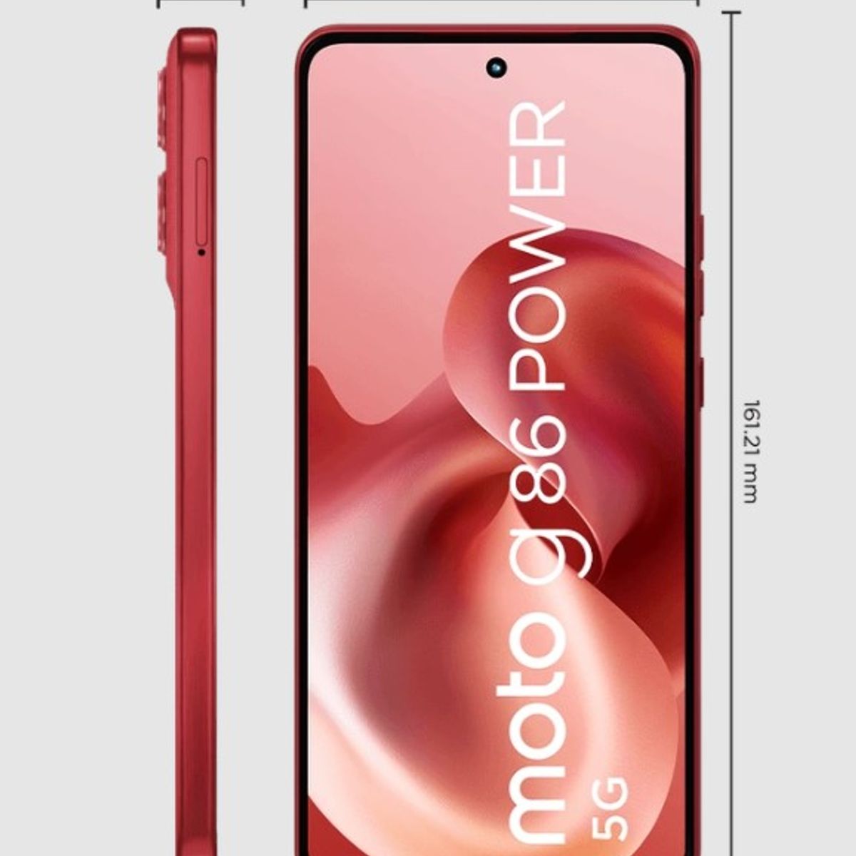 MOTOROLA - Celular Moto G86 Power 5g 8+256GB Cereza
