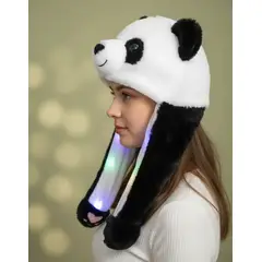GENERICO - Gorro orejas movimiento con luz led para niños.