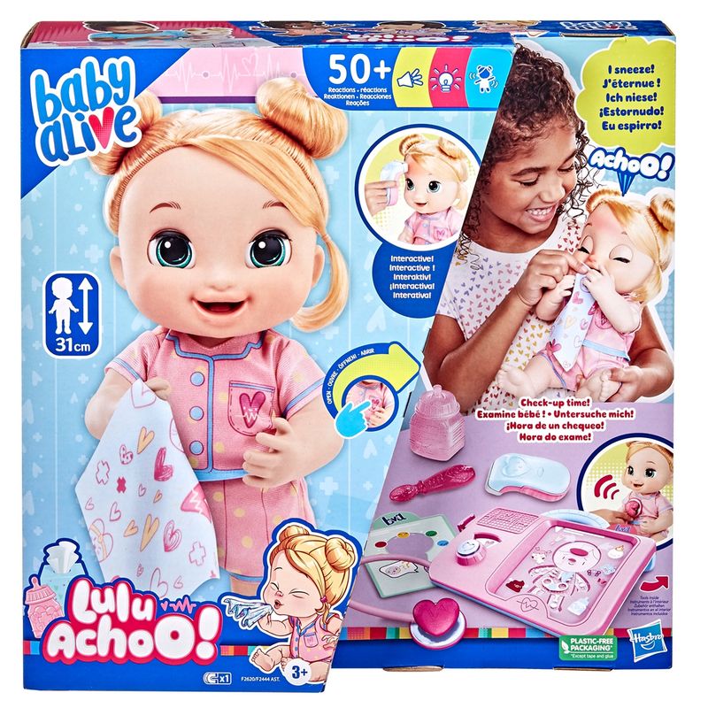 BABY ALIVE - Muñecas Y Accesorios Baby Alive Lulu Achoo! (Rubia)
