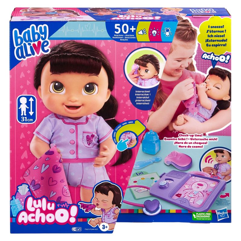 BABY ALIVE - Muñecas Y Accesorios Baby Alive Lulu Achoo! (Castaña)