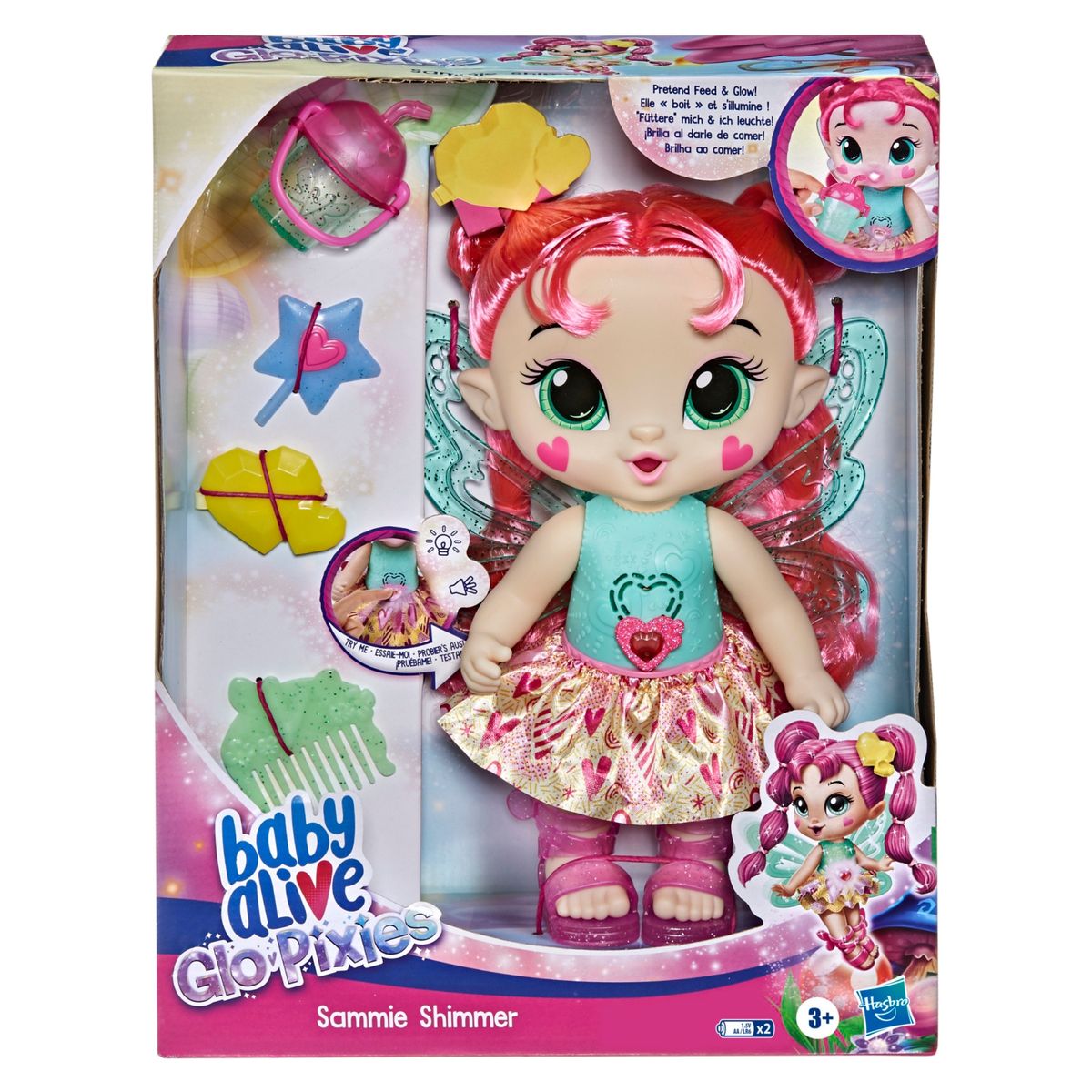 BABY ALIVE - Baby Alive Muñecas Y Accesorios Glo Pixies (Sammie Shimmer)