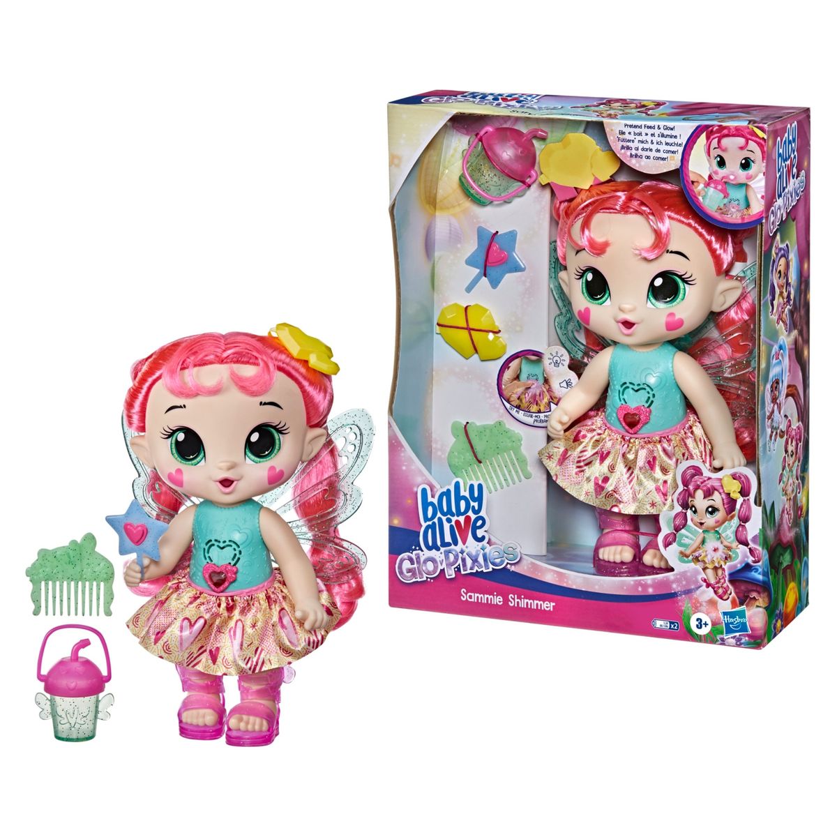 BABY ALIVE - Baby Alive Muñecas Y Accesorios Glo Pixies (Sammie Shimmer)
