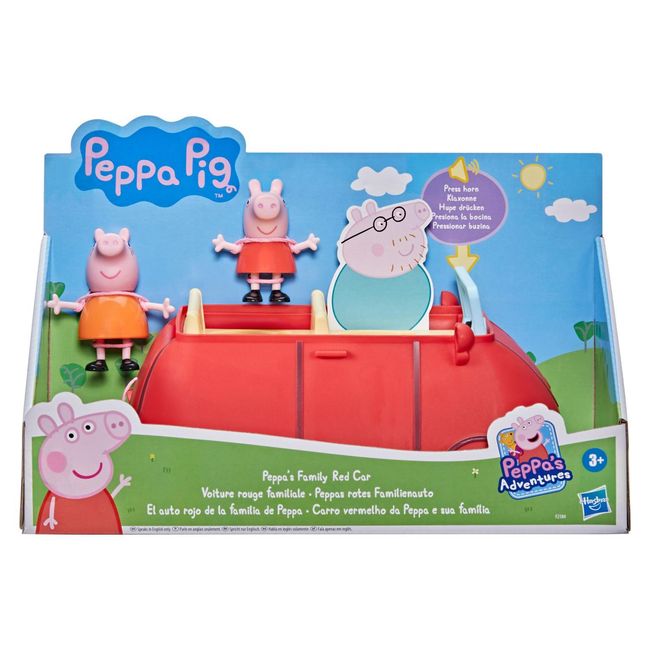 PEPPA PIG - Muñeca Auto Rojo Familiar Peppa Pig
