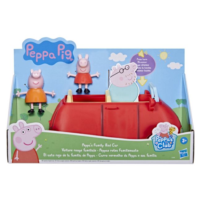 PEPPA PIG - Muñeca Auto Rojo Familiar Peppa Pig