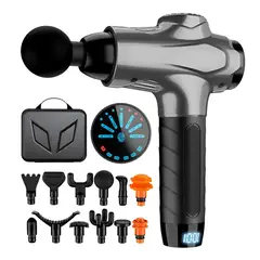 NOVYSTOR - Masajedor Muscular Pistola Masaje Profesional Kine 12 Cabeza