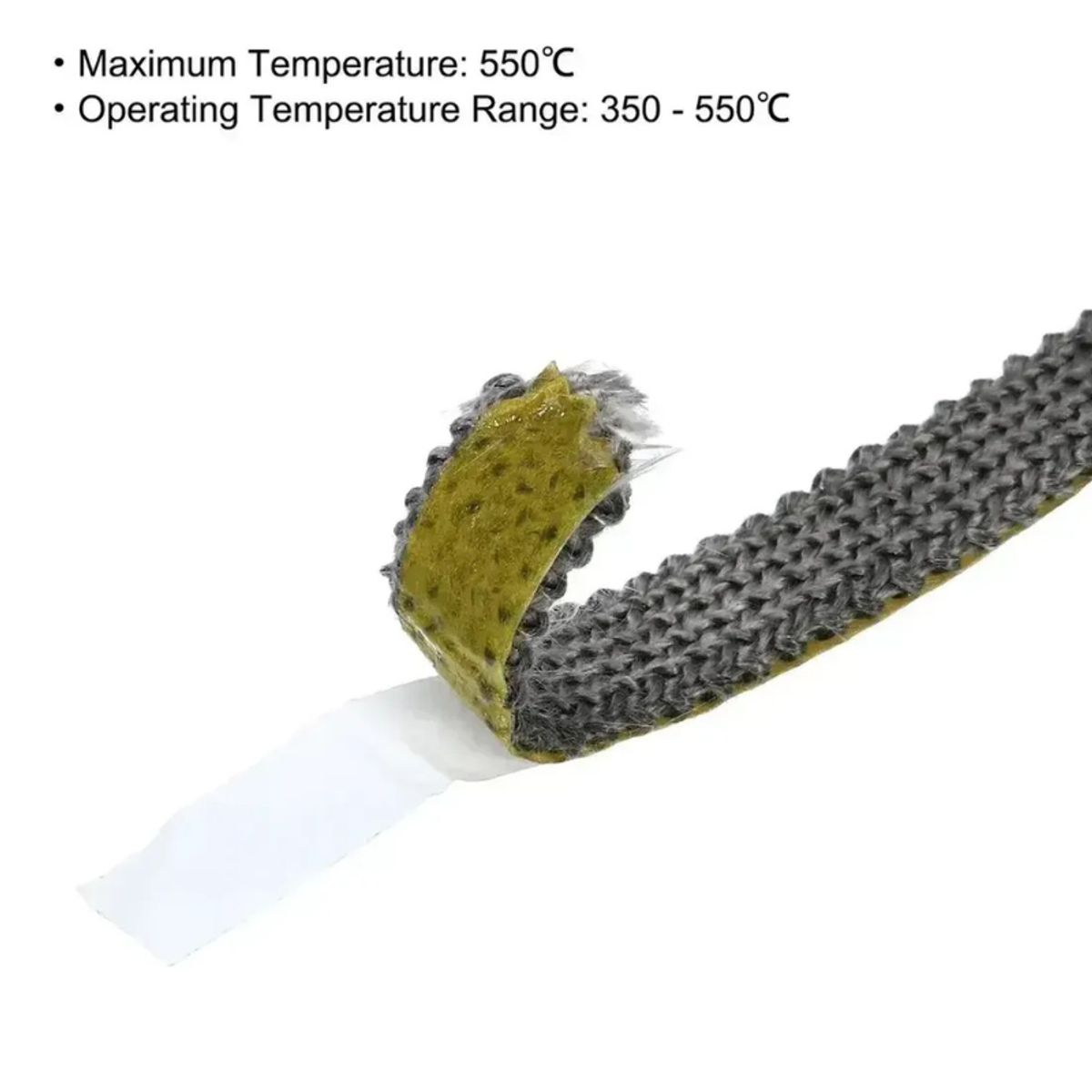 GENERICO - Junta Plana Autoadhesiva Para Estufa Y Chimenea 2m10mm Gris