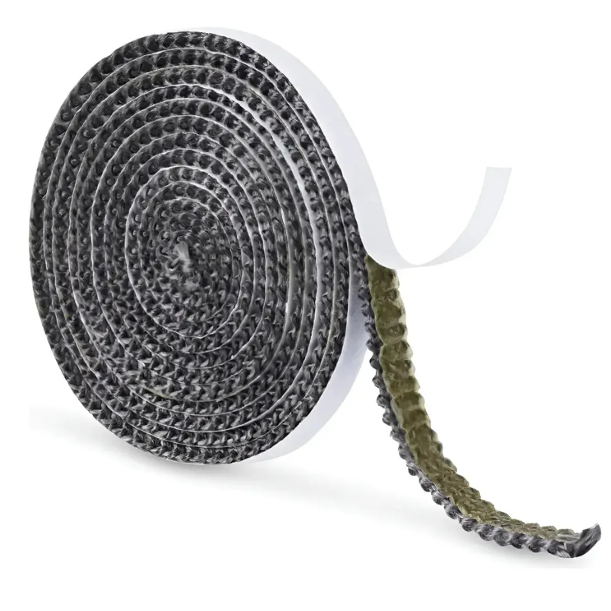 GENERICO - Junta Plana Autoadhesiva Para Estufa Y Chimenea 2m10mm Gris