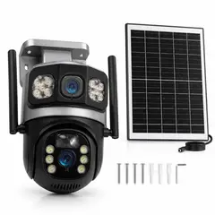 DOPA - Cámara Seguridad Solar Doble Lente 4g Con Chip Exterior Ip66