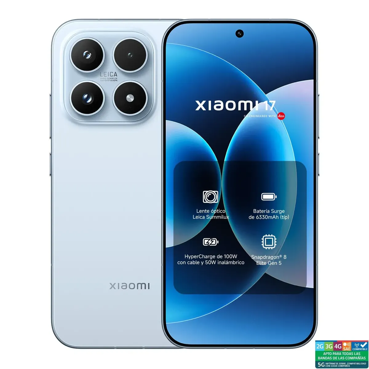 XIAOMI - Xiaomi 17 12GB 256GB Global, Homologado para Chile