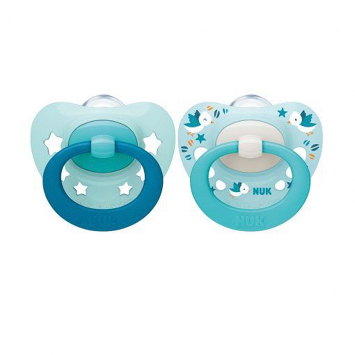 NUK - Chupete Silicona Signature Celest Etapa 1 (0-6M) Nuk