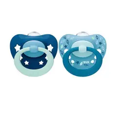 NUK - Chupete Silicona Signature Celest Etapa 2 (6-18M)