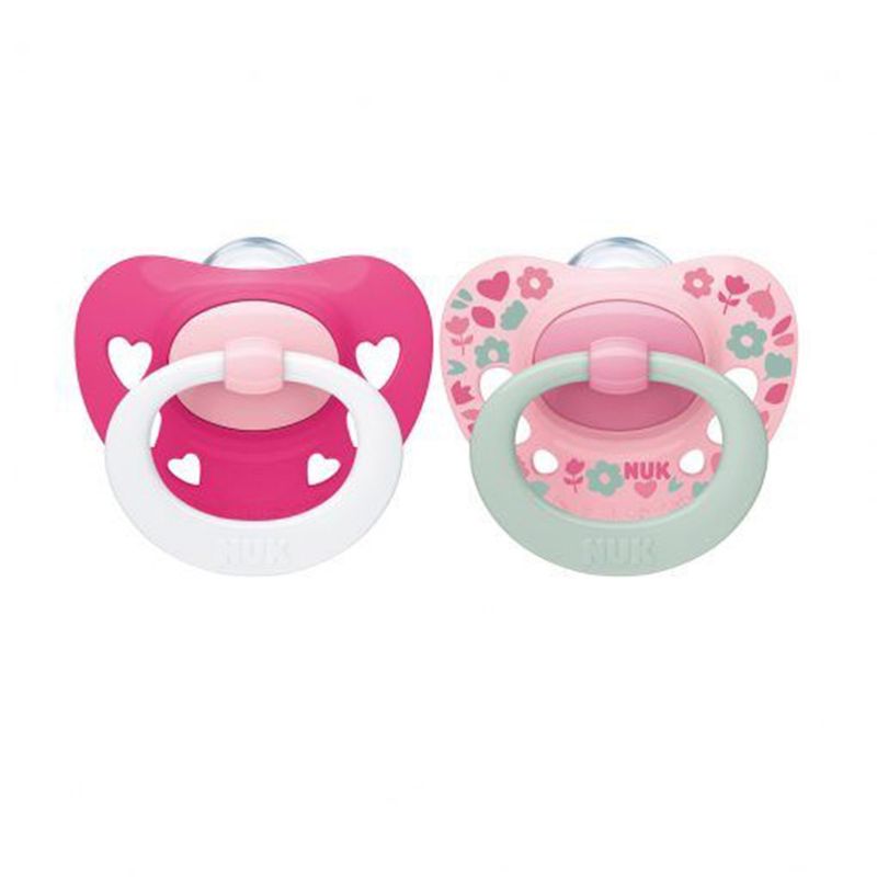 NUK - Chupete Silicona Signature Rosa Etapa 2 (6-18M) Nuk