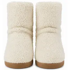 QIKUN - Pantufla Mujer Antideslizante Chiporro Pantufla Teddy