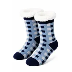 QIKUN - Pantufla Hombre Antideslizante Chiporro Pantufla Teddy