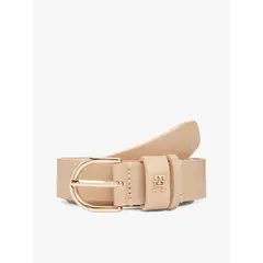 TOMMY HILFIGER - Cinturón Essential Monogram Beige