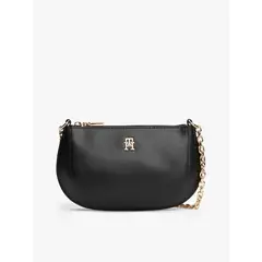 TOMMY HILFIGER - Cartera Bandolera Con Correa De Cadena Negro