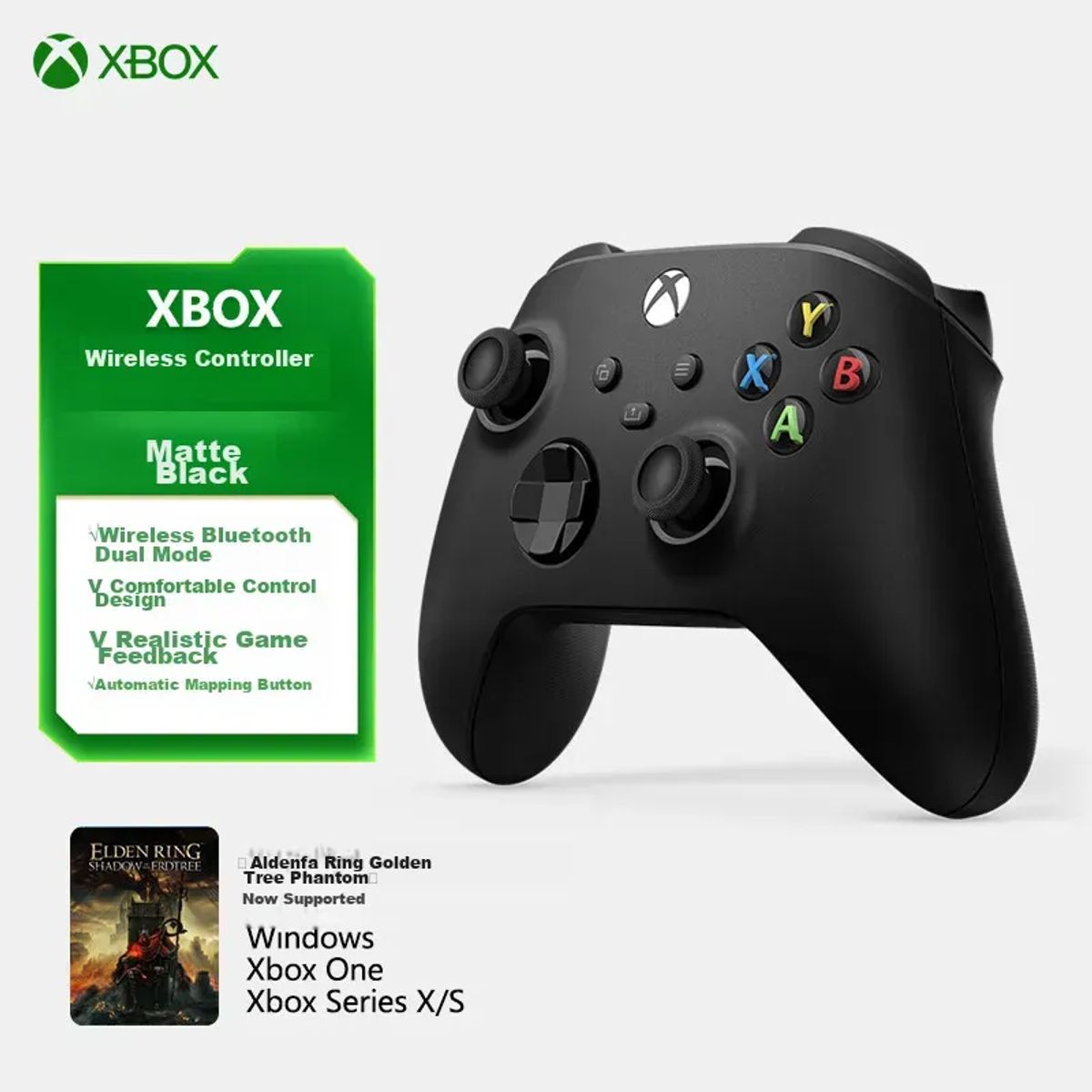 MICROSOFT - Control Xbox Inalámbrico Negro Bluetooth 
