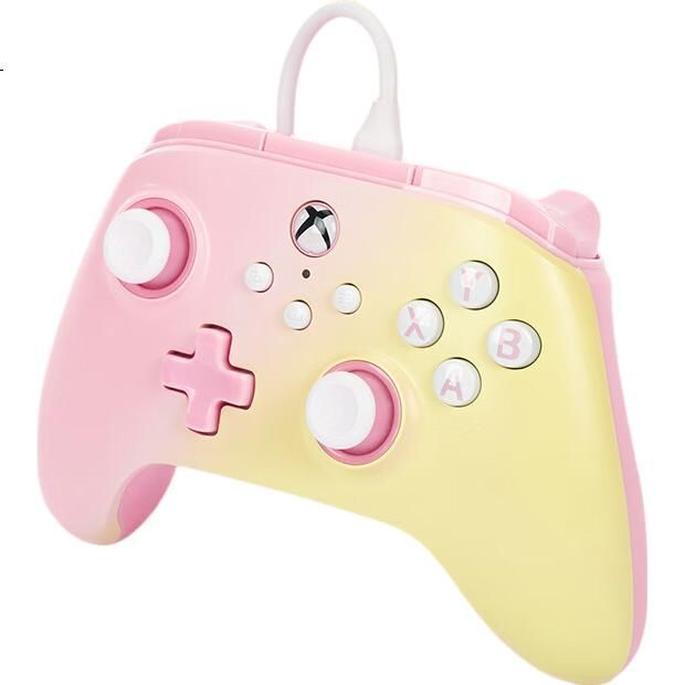 POWER A Control Xbox PowerA Cableado PC Xbox Botones Traseros Rosado Lemon