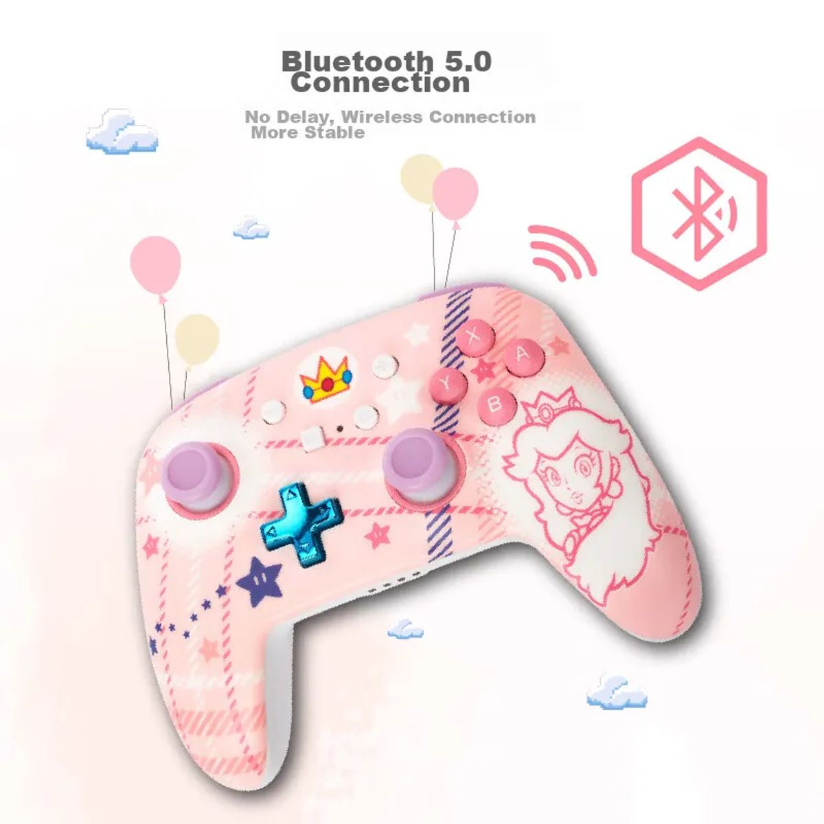 POWER A - Control Nintendo Switch PowerA Inalámbrico Bluetooth Mario Donkey Kong Peach