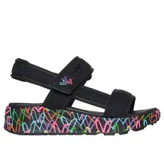 SKECHERS - Sandalias Niña Jgoldcrown Uno Lite Sandal Negro