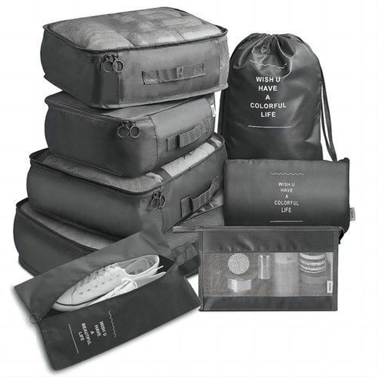 Organizador Maleta Set 8 Bolsas Viaje Equipaje, marca GENERICO - Foto Principal