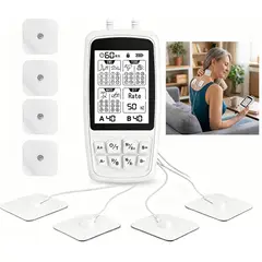 VIDITA - Electroestimulador TENS EMS Doble Canal 36 Modos USB
