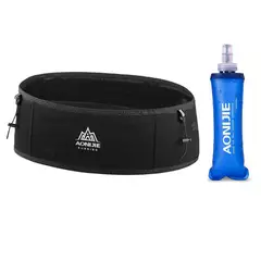 AONIJIE - Cinturón de Running con Soft Flask 250ml Negro Talla ML