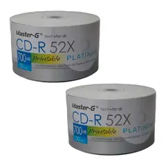 MASTER G - Kit De Audio E Impresion Con Pack 100u CD Virgen 52x 700MB