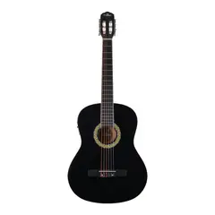 LA ESPANOLA - GUITARRA CLASICA ELECTROACUSTICA NEGRA 39 CON FUNDA CN-539 LA ESPAÑOLA